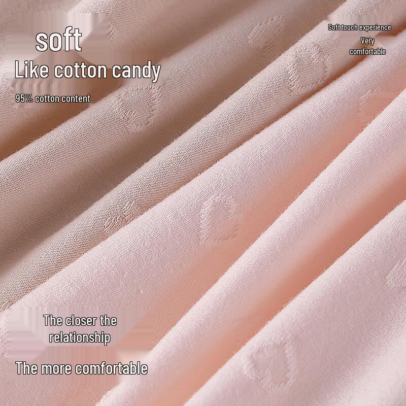 Oudifen Women's Seamless Heart Jacquard Mulberry Silk Briefs