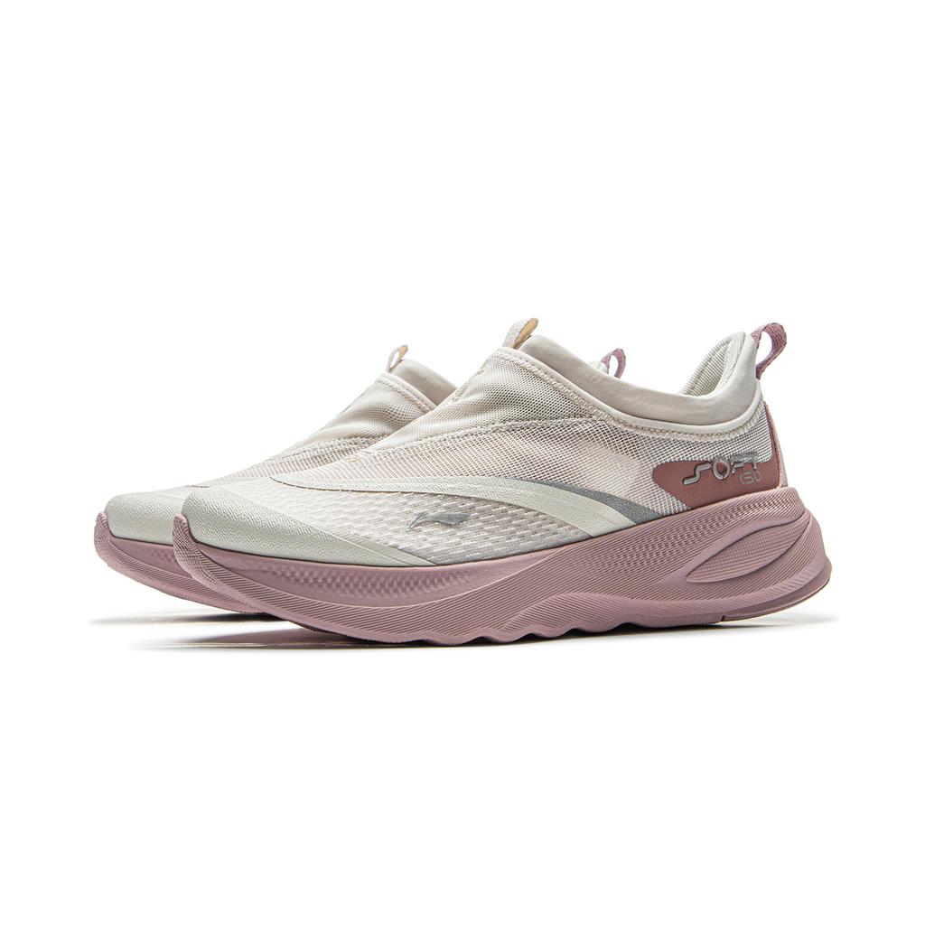 Li Ning SOFT GO 2 Амортизация Скользкие Устойчивые к истиранию Дышащие Легкие Низкие Повседневная Обувь Женская AGLV006-40