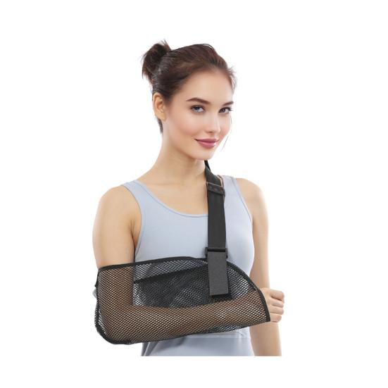 Breathable Arm Sling for Shoulder & Elbow Support Adjustable Forearm Immobilizers with Mesh Universal Left Right Strap