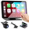 Stynxro 7 Inch Display Audio, Portable Car Audio with Rear Camera, Compatible with AHD