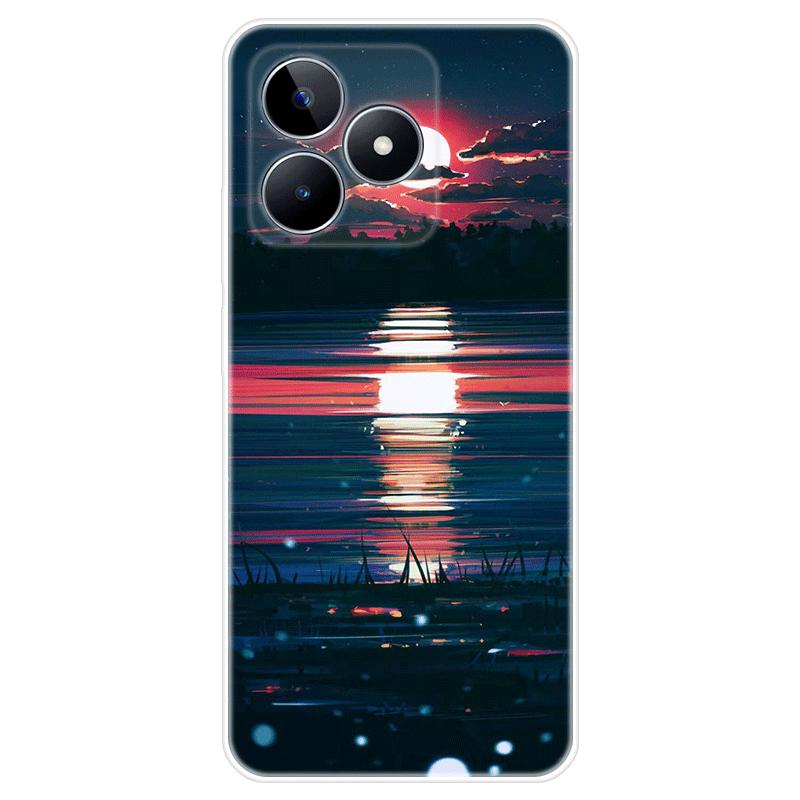 Мягкий силиконовый чехол для Realme C51, окрашенная ТПУ задняя крышка, чехол Realme C51