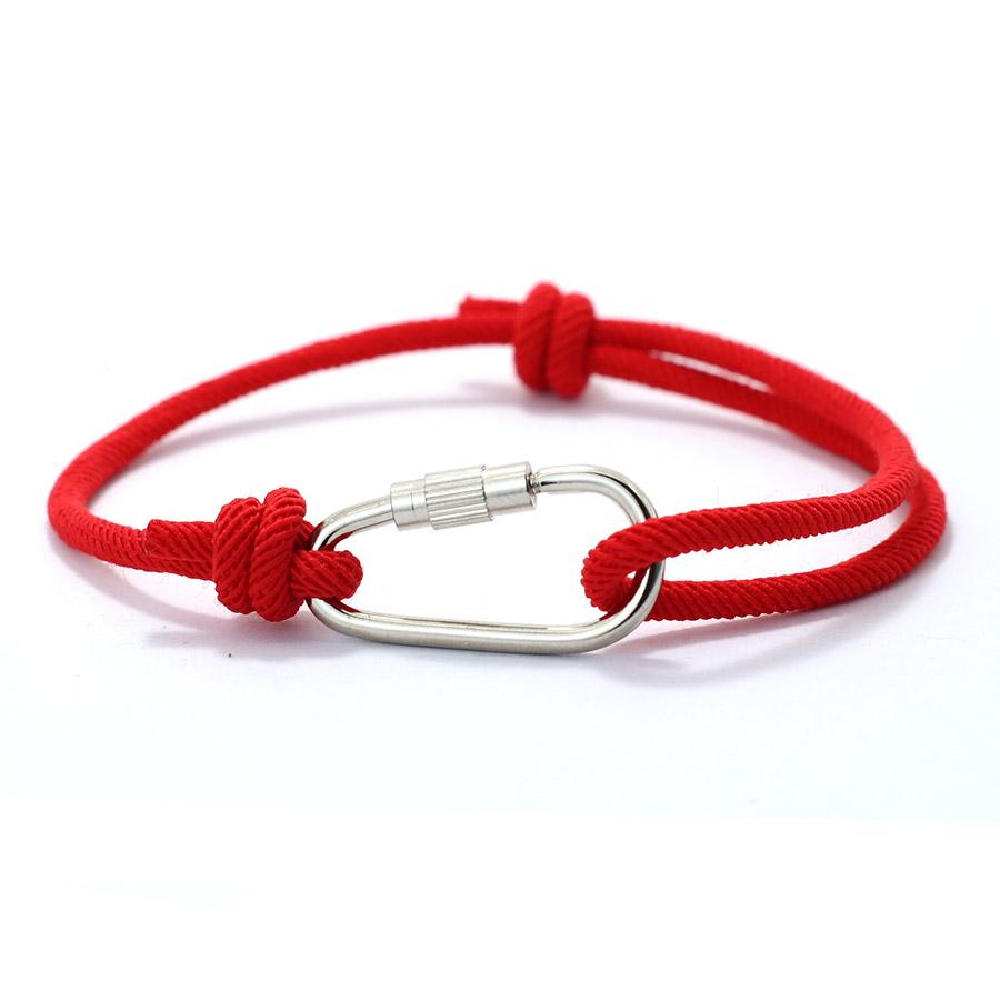 Noter New Stylish Knot Bracelet for Men Handmade Sliding Adjustable 3mm Thin String Braslet Outdoor Mountaineering Braclet Joias
