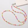 Flower Heart Bead Long Crossbody Phone Rope Strap For Iphone For Samsung Huawei Xiaomi Smart Phone Chain Pendant Bag Decoration