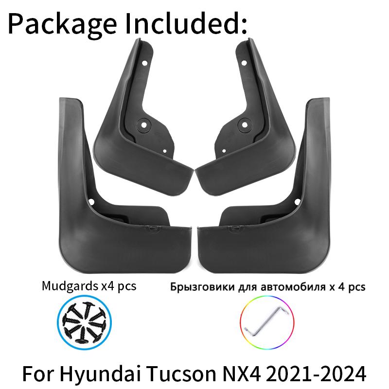 Для Hyundai Tucson NX4 Hybrid N Line Брызговики 2026 2026 2026 2026 Автомобильные грязезащитные щитки Защита крыла 4 шт. Аксессуары Брызговики