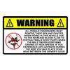J512# Panties Warning Peek Slap Decal Anime Sticker on The Car Vinyl Decal Waterproof Decoration Car Stickers