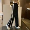 Wide Leg Pants For Women In Summer, Thin, High Waist, Sagging, Fat, Mm, Large, Slim, Casual, Striped, Sports, Loose, Straight Pants