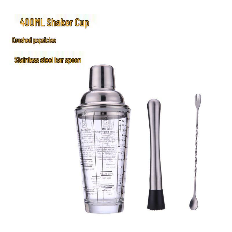 Three-Piece 304 Boston Cocktail Shaker Set for Beginners