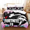 Cartoon Game Mini World Fortnite Quilt Set Three-Piece Digital Printing Three-Piece Set