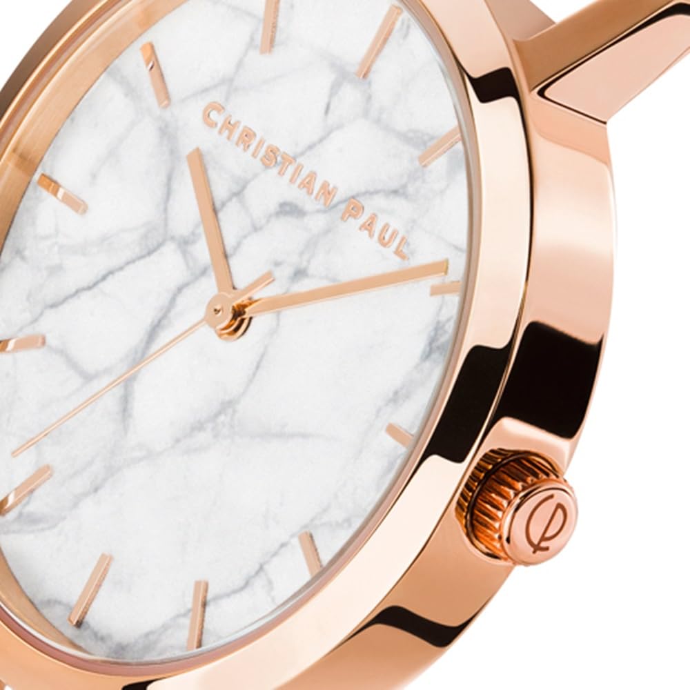 Пара часов Коробка для хранения часов Пара часов Темно-синий нежно-розовый кожаный ремень [Christian Paul] Мужские женские M006NVSPG-ML02PCPG []