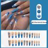 Removable Long Ballet French Manicure Press-On Nails