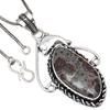 Pendant Leopard Skin Jasper Gemstone Handmade Antique Silver Jewelry 2.25"
