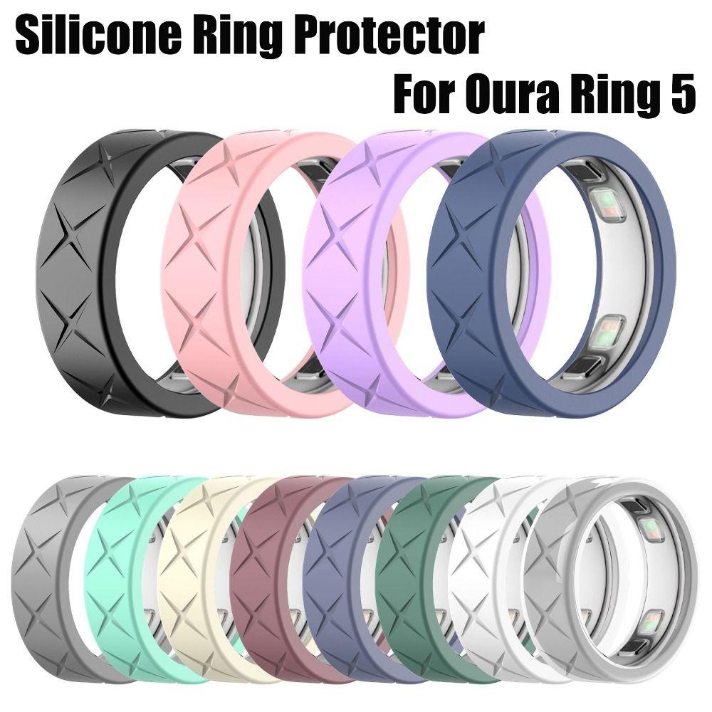 Anti Fall Smart Ring Protective Case Elastic Ring Protector for Oura Ring 5 Smart Ring Accessories