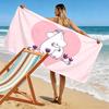 Moomin Art Print Beach Towel, Large Soft Quick Dry Towel for Beach Camping Swimming