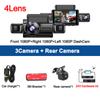 4 Channel 1080P Dash Cam for Cars 1080P WIFI GPS 360° Video Recorder Rear View Camera Car DVR 24H Hardware Kit Car Assecories