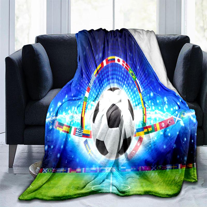 Football Blanket Perfect All Seasons Soft Comfortable Sofa Office Nap Travel Birthday Gift Christmas Present
