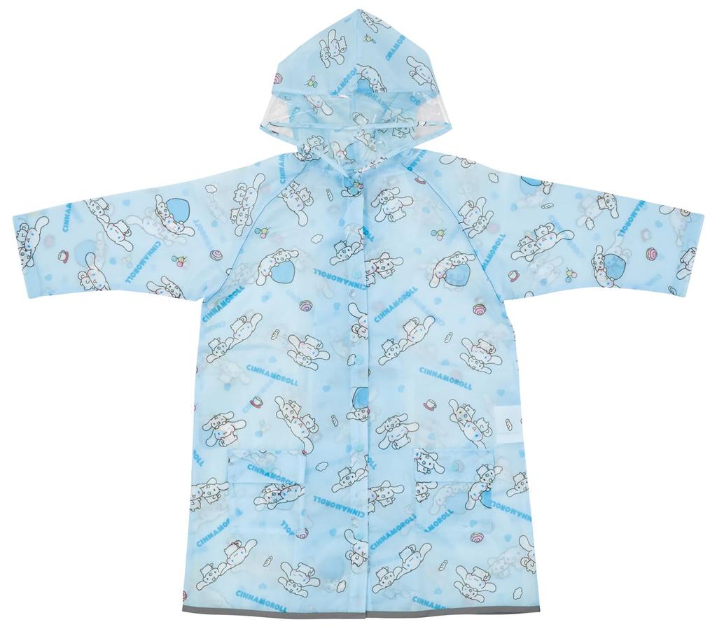 Skater Children's Raincoat, RACO1M, Fits Girls (110-125cm), Cinnamoroll and Friends, Can be Put on and Removed While Wearing a School Backpack