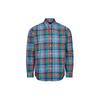 Polo Plaid Button-Down Loose Long Sleeve Shirt Men Shirts Multicolor 710938001-001