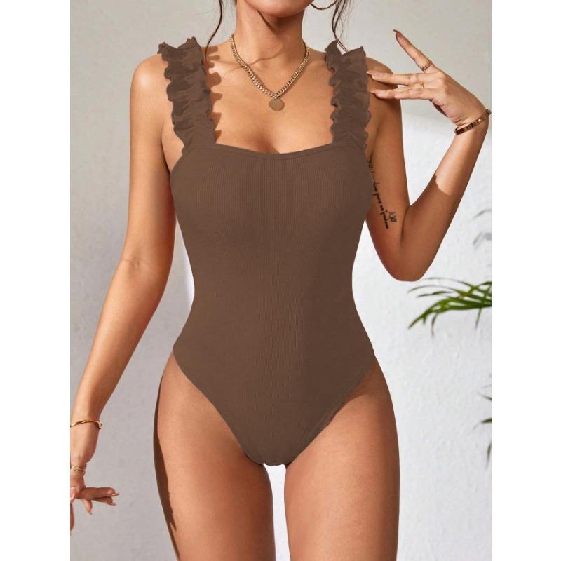 Summer Women's Knitted Camisole Solid Colour Inner Sleeveless Bodysuit