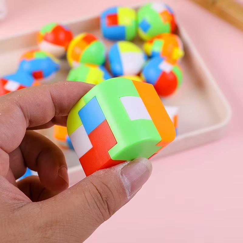 12 шт. 3D-головоломка Ключ Лубань Брелок Головоломка Игра Кубик Рубика Интеллектуальные Детские Образовательные Игрушки Для Детей Взрослых Антистресс