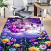 1PC Unicorn Flowers Extra Large Non-Slip Floor carpet, Office, family, bedroom, Studio - Large Area RugJ0405