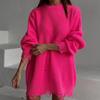 Y2K Women's Oversized Sweater Knitted Casual O-Neck Long Sleeve Pullover Tops Party Korean Fashion Sexy Sweaters Tops Women