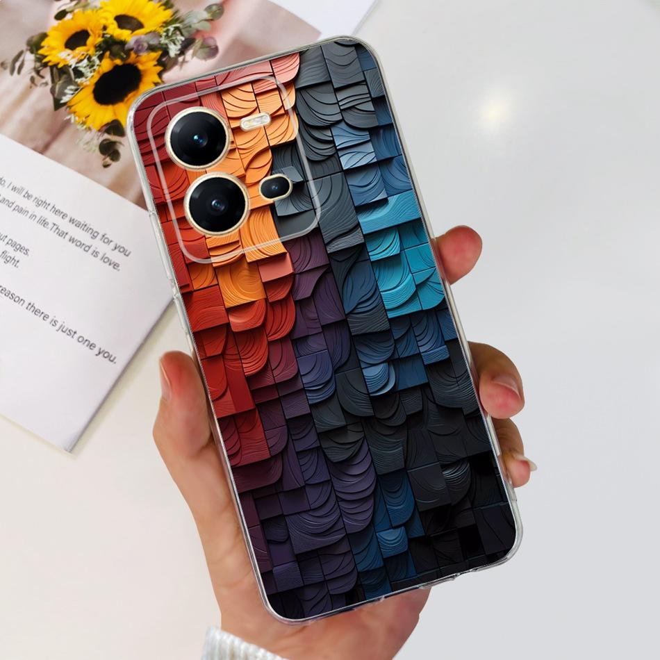 Чехол для Vivo V25 5G Vivo V25e 4G VivoV25 V 25 25E V2202 V2201 Модный Крутой Рисунок Мягкий Силикон ТПУ Чехлы для Телефона