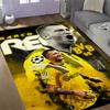 Ronaldo's Legacy In Red Themed Anti-Slip Rugs - Polyester Home Decor, Suitable for Bedrooms, Living Rooms, Doorways, Studios, and Decorations