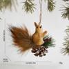 Christmas Squirrel Decoration Christmas Tree Pendant Party Decoration Cute Hairy Decorations