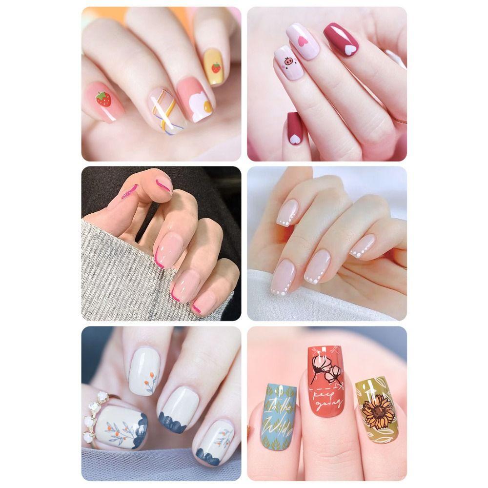 1pc/4pcs/12pcs Waterproof Nail Art Graffiti Pen DIY Painting Liner New Nail Art Drawing Pen