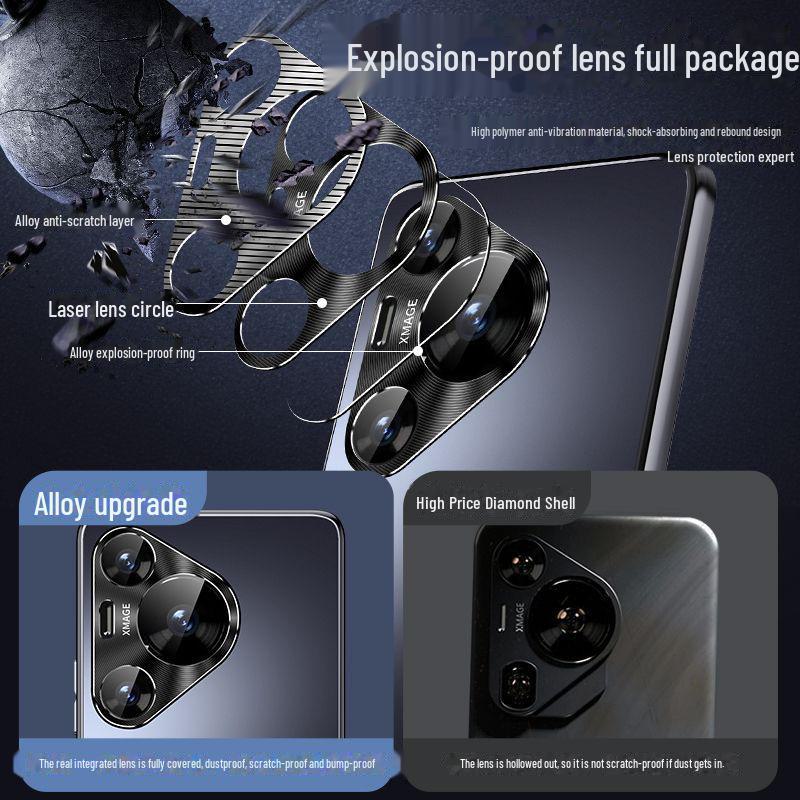 High-end Protective Case for Huawei P40/P50/P60/P70 Pro, Full Frosted Design with Electroplating Finish