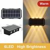 Solar Wall Lamp Outdoor Solar LED Light Waterproof Up And Down Luminous Lighting Balcony Yard Garden Decoration Lights