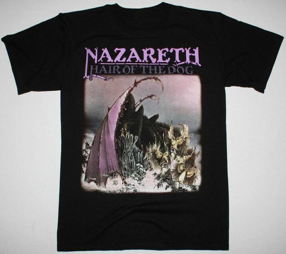 Nazareth Hair of the Dog men T-shirt Black Cotton All Sizes Unisex T-Shirt