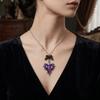 Vintage Gothic Cross Necklace Black Bow Halloween Thorn Choker Pendant Clavicle Chain  Daily Wear