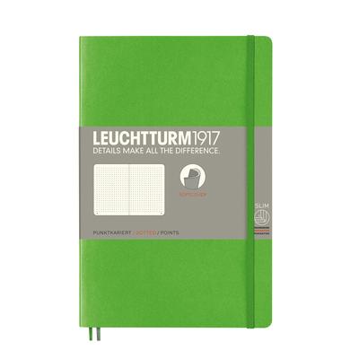 Leuchtturm Dot Soft Fresh Официально импортированный блокнот, B6, Клетка, Обложка, Зеленый, 358306,