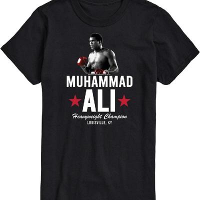 HYBRID APPAREL - Мухаммед Али - Легенда бокса - Чемпион в тяжелом весе, Кентукки - Мужская футболка с коротким рукавом и графическим принтом