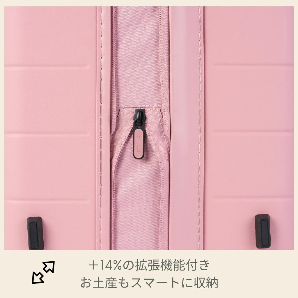 American Tourister Novastream Spinner 67 Suitcase, Medium Size, Expandable, Lightweight, 64L, 67cm, 3.6kg, Vintage Pink