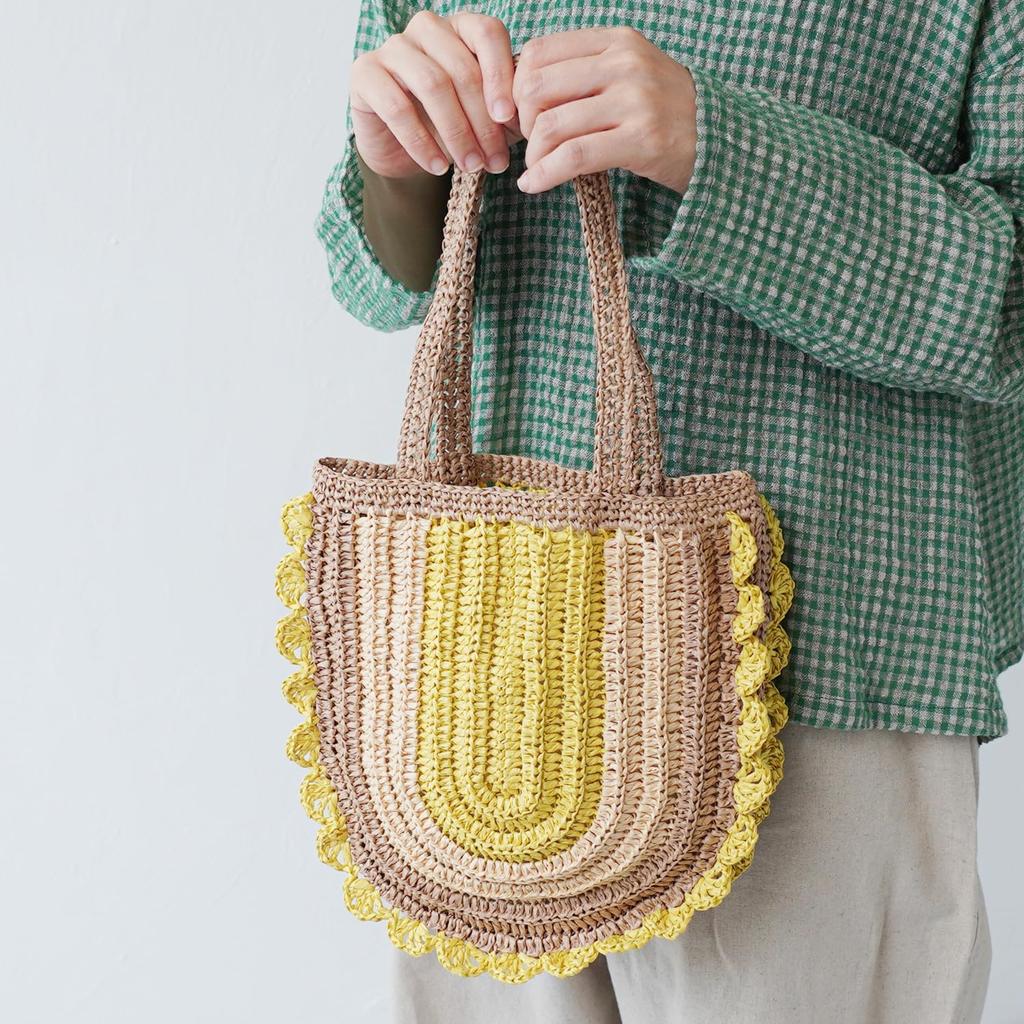 Набор для вязания из необработанной шерсти сумка с оборками #16-5 3-цветный