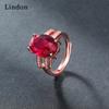 Классическое кольцо Lindon из медного сплава с цирконием, женские ювелирные изделия, свадебный подарок для вечеринки