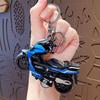 Keychain Pendant Motorbike Charm Zinc Alloy Anti-Detachable Hook Keyring Backpack Accessory Decompression