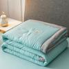 Zomer Airconditioning Quilt Gewassen Katoen Gooi Deken Quilten Dunne Dekbed Cooling Dekbed Gewatteerde Quilt Effen Kleur