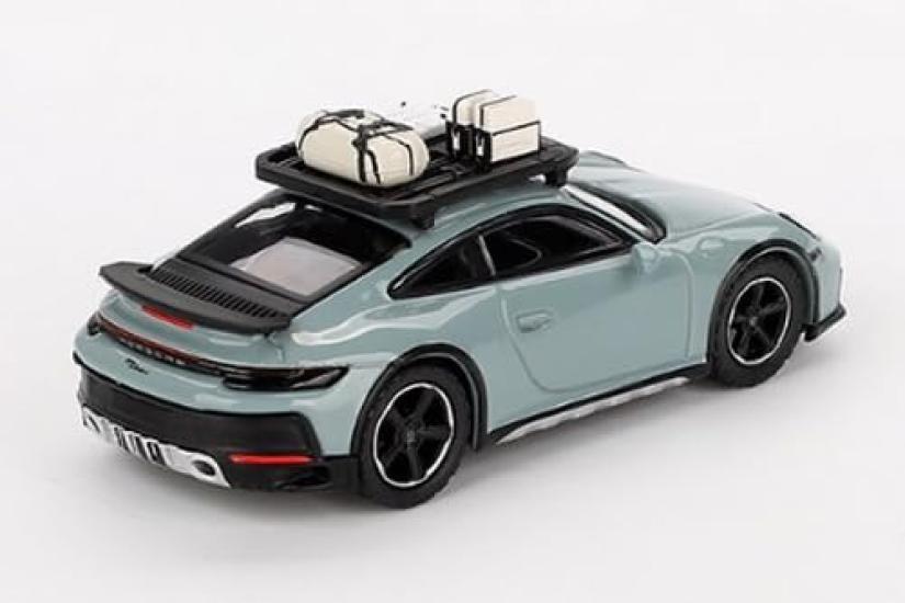 MINI GT Масштаб Porsche 911 Dakar Оттенок Зеленый Металлик Готовый Продукт 1/64 (Правый руль)