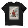 Ski Bear Illustration T-Shirt Designer Shirts Cheap Stuff Vintage T Shirt Men