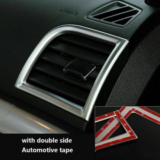 Для Ford Explorer 2013- Серебристая накладка на боковое вентиляционное отверстие панели приборов 2 шт.