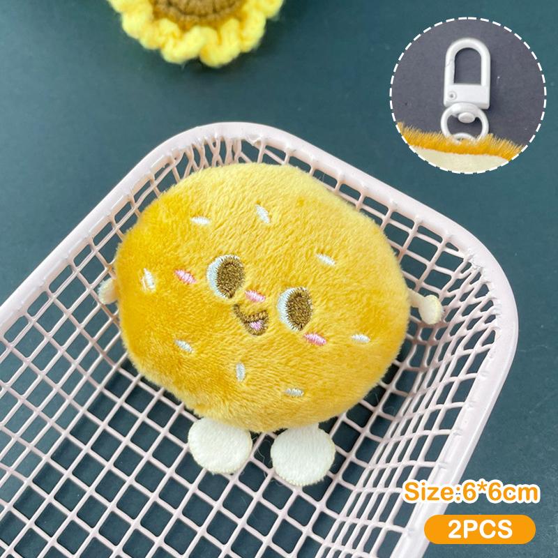 2 шт. гамбургеры жареные куриные ножки хлеб плюшевая кукла кулон брелок мультфильм смешная кукла брошь рюкзак украшения подарки