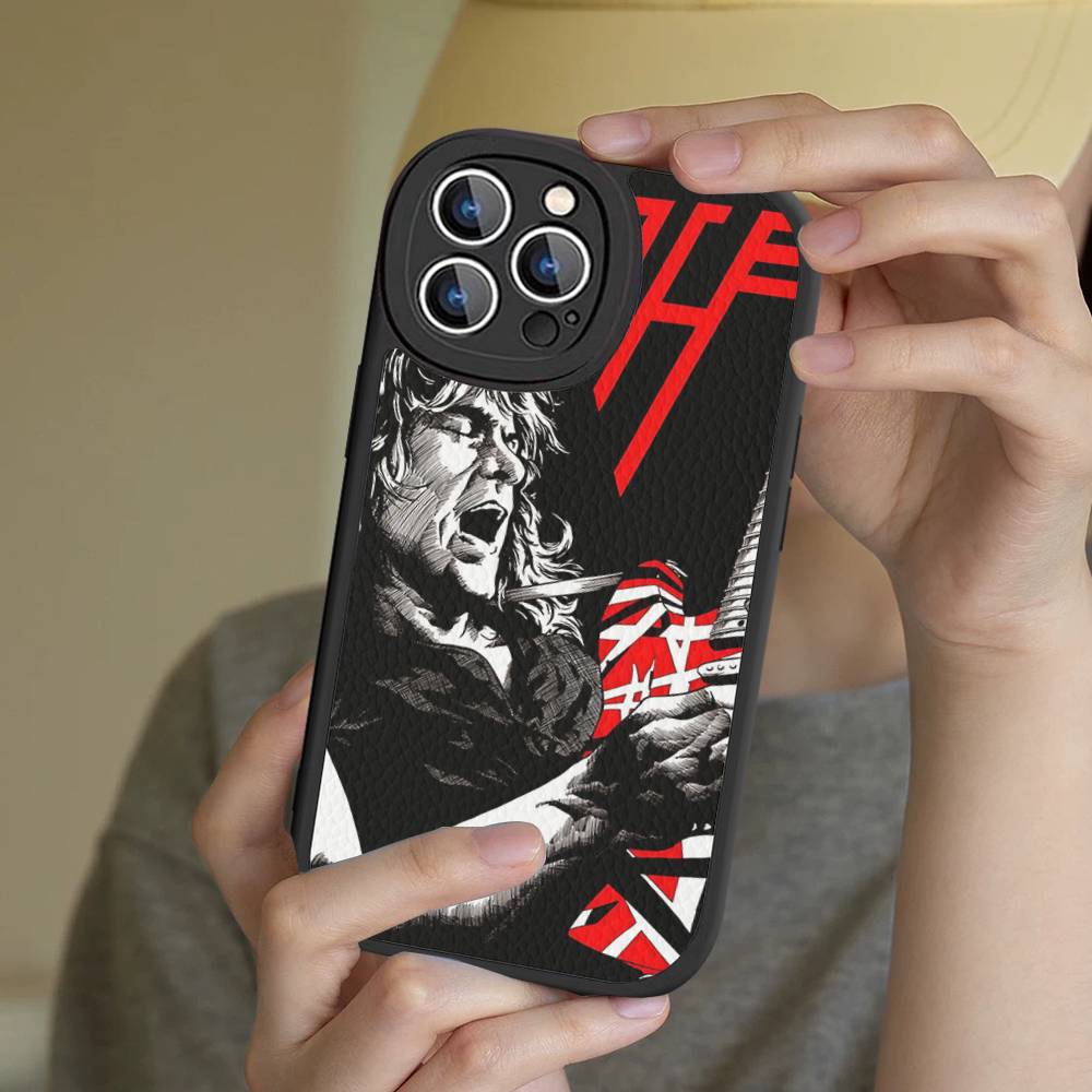 Чехол для телефона E-Eddie Van H-Halen Singer Жесткая кожа Для IPhone 14 13 16 Mini 15 14 11 12 Pro Max Plus Fundas