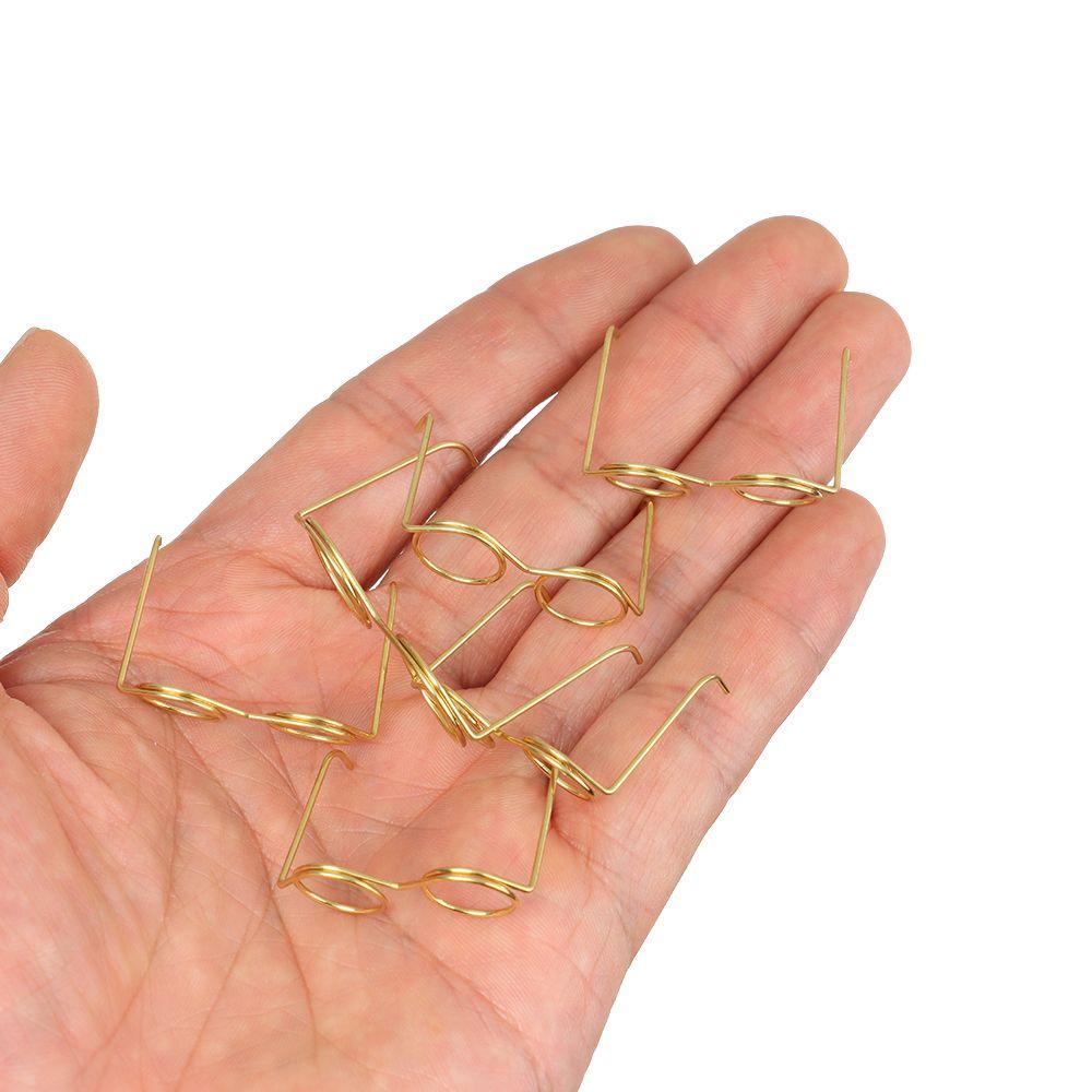 Детская игрушка сплав милые очки для куклы без линз золотые круглая оправа