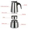 Stainless Steel Coffee Pot Espresso Mocha Pot With Small Electric Stove Portable Household Coffee Utensil Set