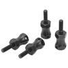 4Pcs Hex Wheel Hub Extension Adapter Steel Widen 15mm 1/10 RC Hex Hub Coupler for LOSI Baja Rey Black