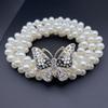Pearls and Rhinestones Butterfly Pearl Belt  For Skirts Dress Top Sweater Coat