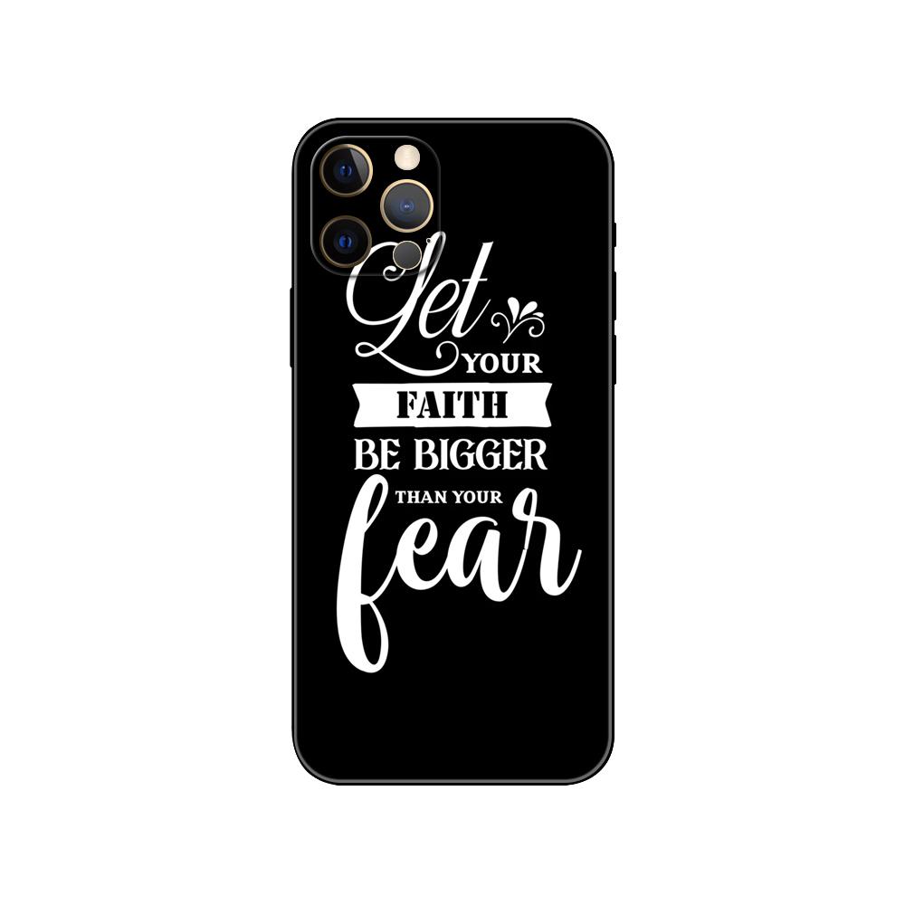 Чехол для телефона «Вера Христианский Иисус» для iPhone 5 5S 2020se 6 6s 7 8 plus x 10 XR XS 11 12 13 mini pro MAX, черная задняя крышка из ТПУ